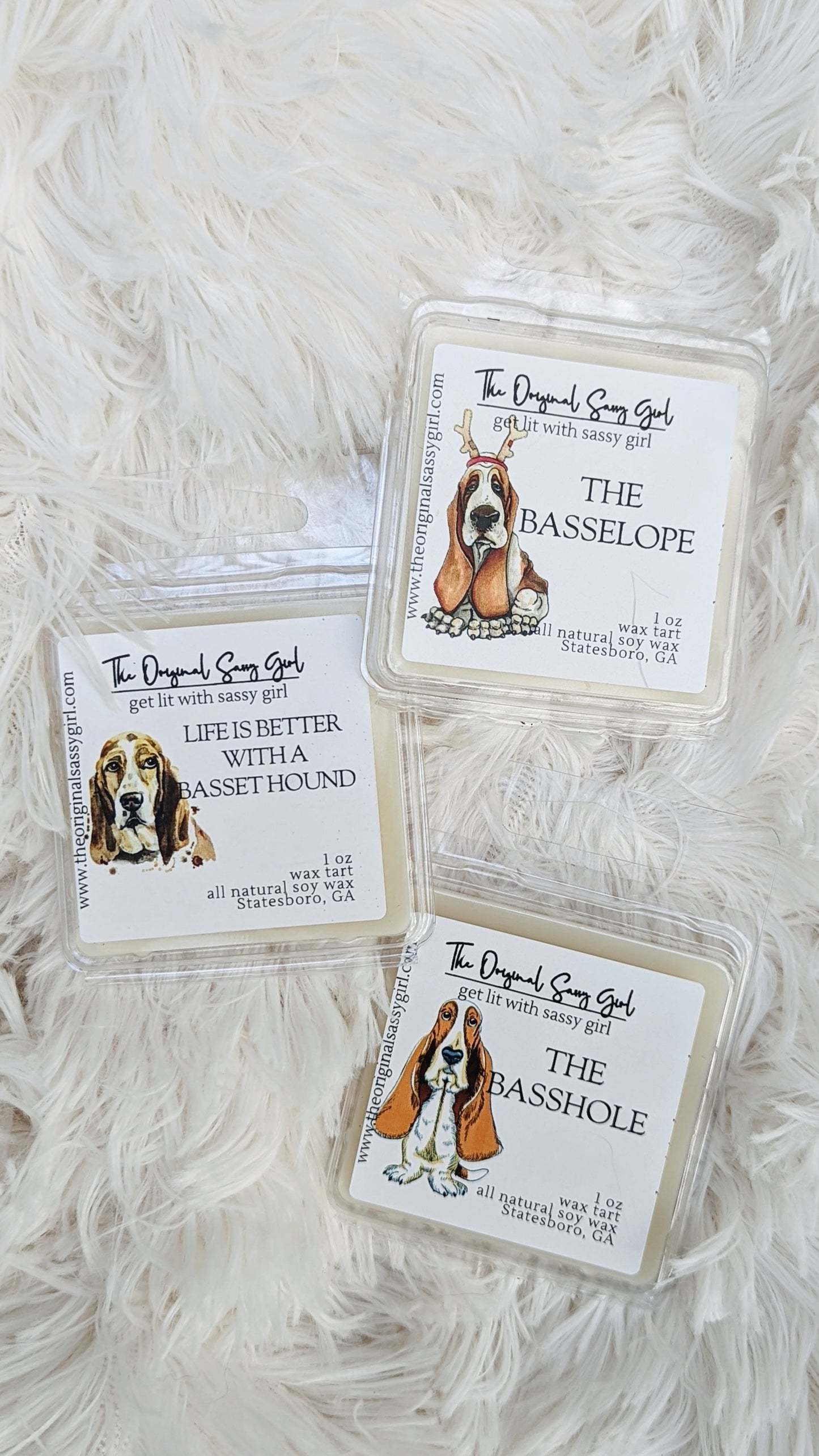 Basset Hound Wax Melt Trios